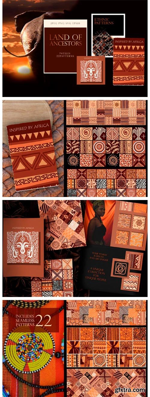 Ethnic African Patterns and Tiles 6559599