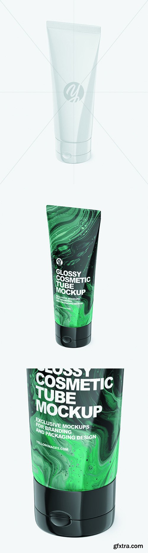 Glossy Cosmetic Tube Mockup 66369