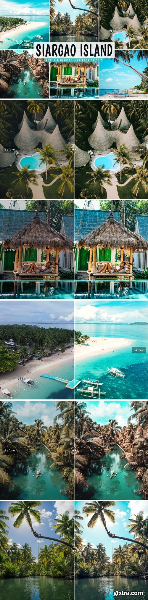 Siargao Island Mobile & Desktop Lightroom Presets