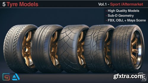 ArtStation - 10 Wheels Rims Models – Tuner 3 Piece Vol 01