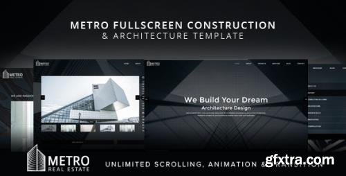 ThemeForest - Metro v1.0 - Fullscreen Construction and Architecture Template (Update: 18 August 17) - 20080742