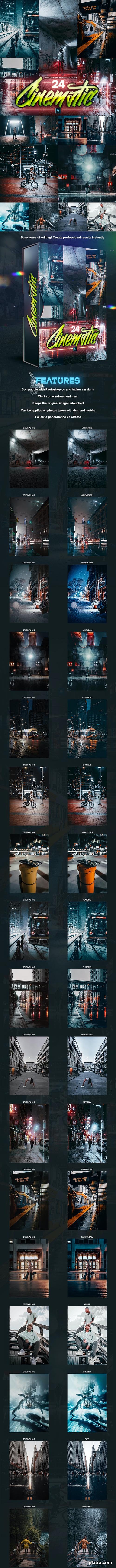 GraphicRiver - 24 Cinematic PRO Photoshop Actions 28734799