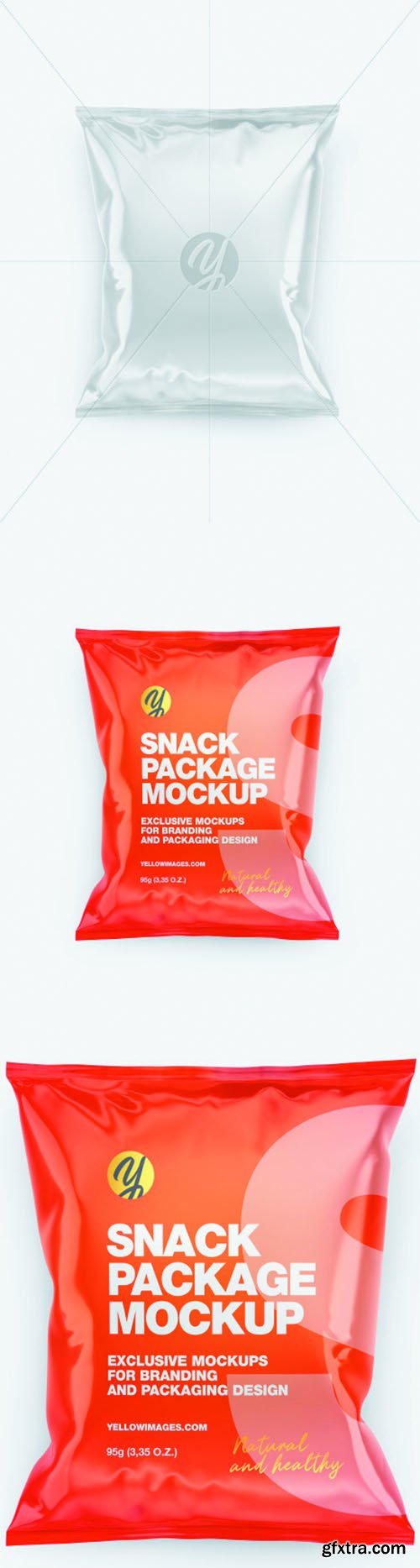 Glossy Snack Package Mockup 66017