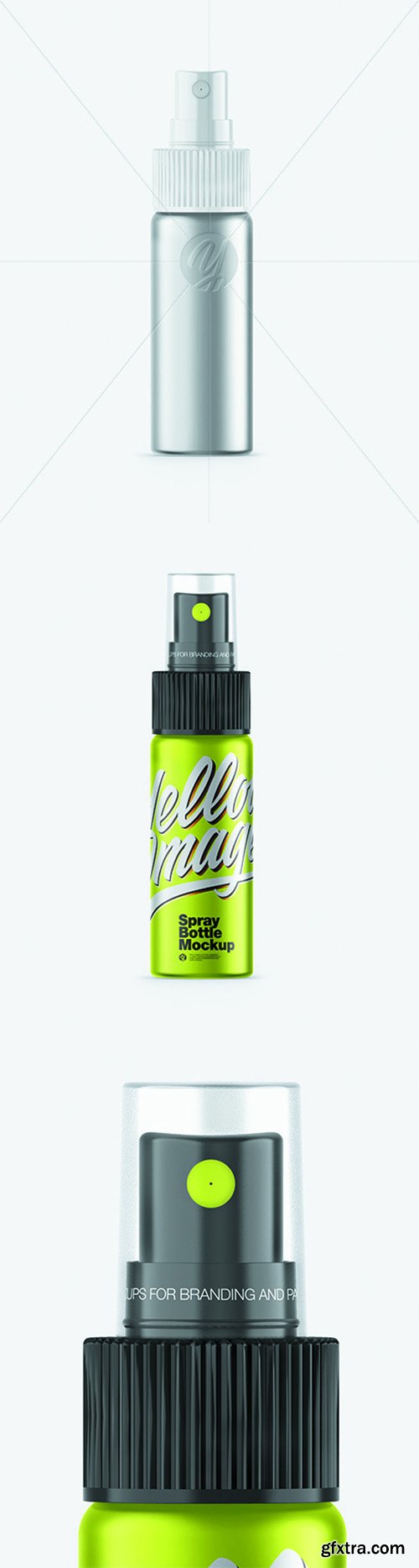 Metallic Spray Bottle Mockup 66259