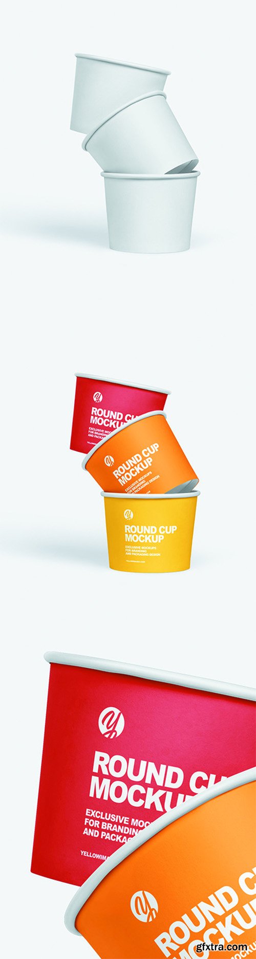 Paper Ice Cream Cup Mockup 66148