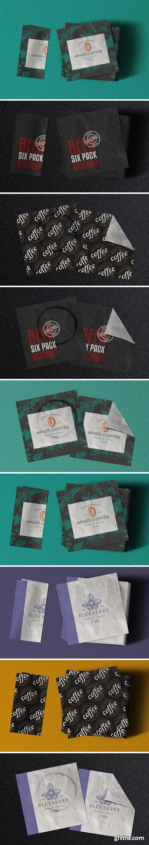 Paper Napkin Mockup