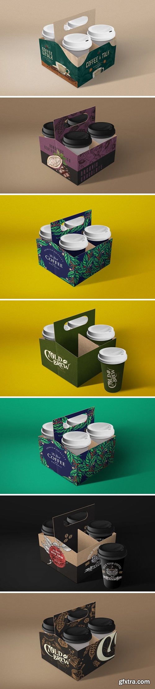 Coffee Cup Holder Mockup