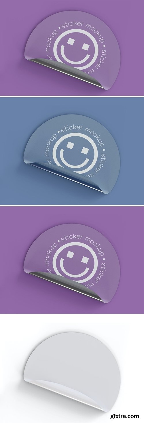 Adhesive Sticker Mockup