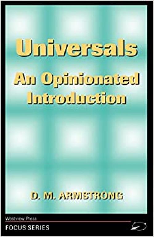  Universals: An Opinionated Introduction (Focus Series) 