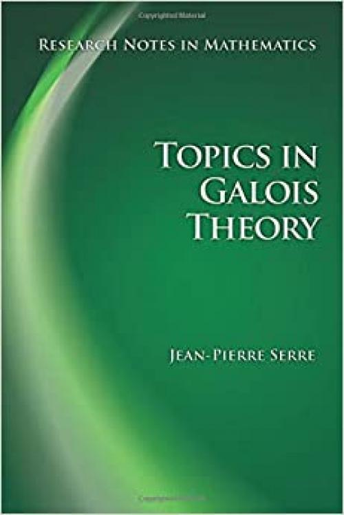  Topics in Galois Theory (Research Notes in Mathematics) 