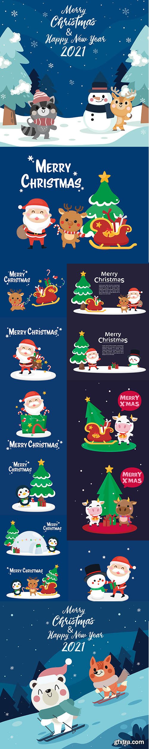 Christmas festive template greeting card