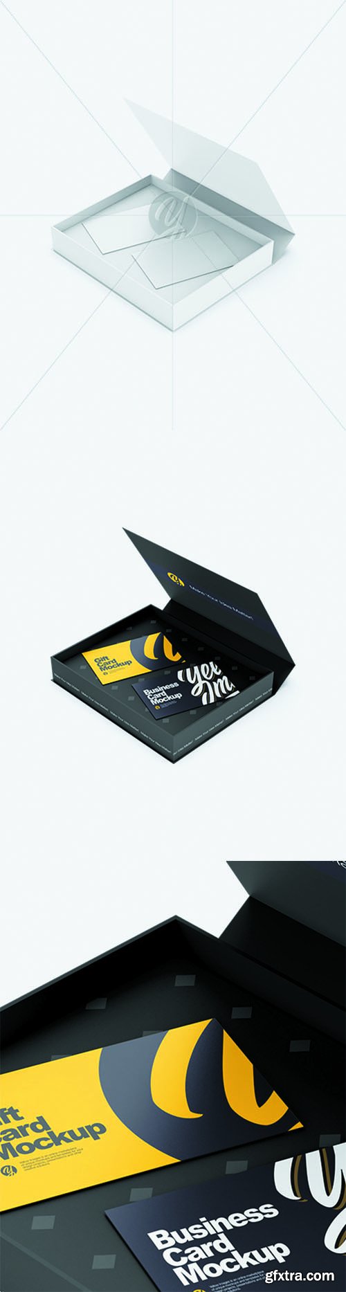 Business Card Box Mockup - High Angle Shot 68551