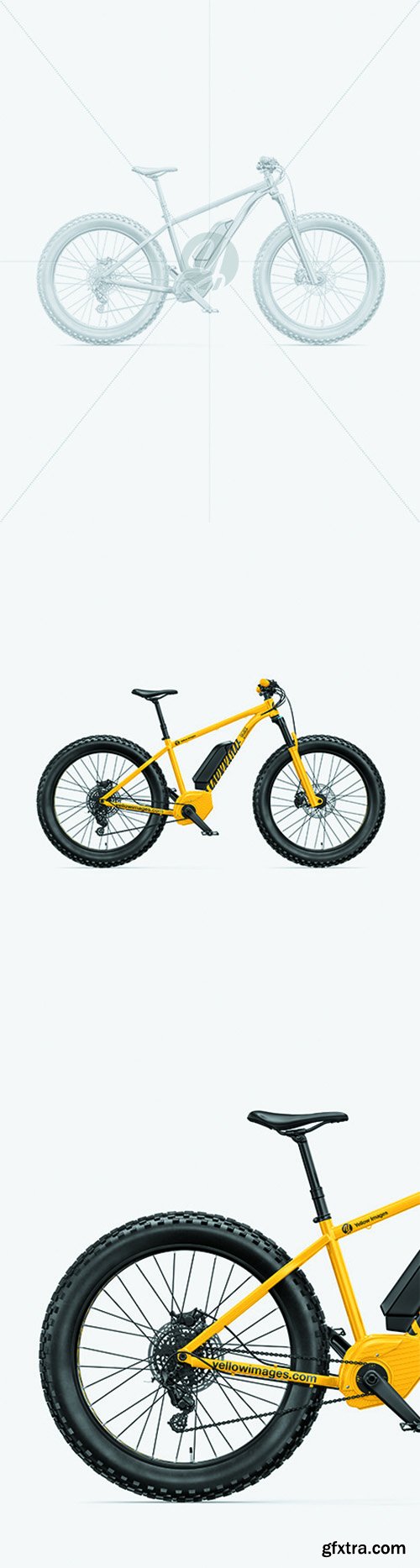 Fat Bike Mockup - Right Side View 68684