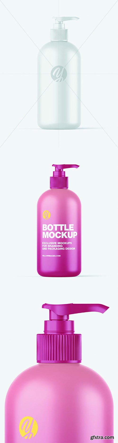 Matte Bottle w/ Closed Pump Mockup 68835