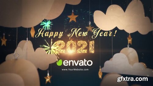 Videohive - Happy New Year 2021 Paper Greetings - 29284932