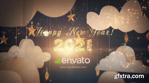 Videohive - Happy New Year 2021 Paper Greetings - 29284932