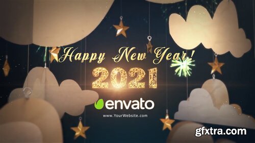 Videohive - Happy New Year 2021 Paper Greetings - 29284932