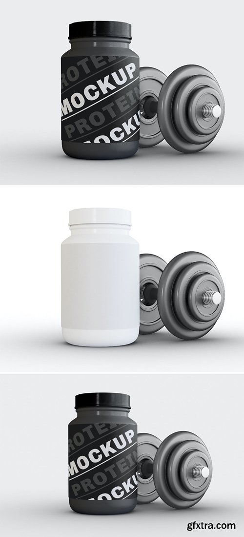 Protein Powder Container Mockup