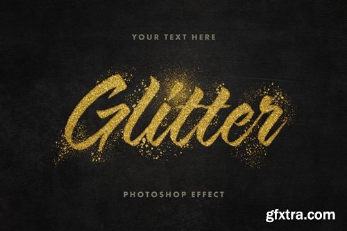 Golden Glitter Text Effect