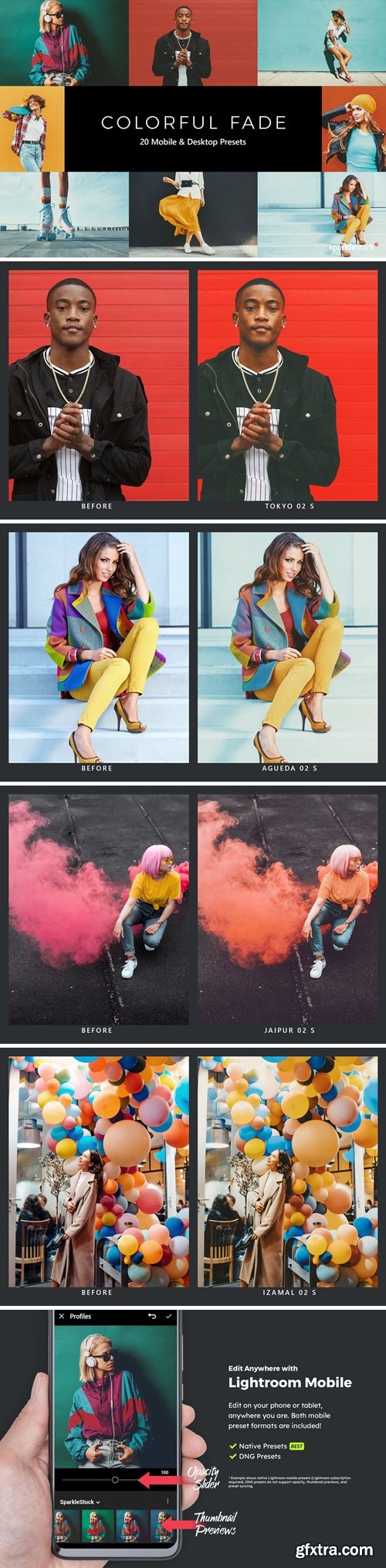 20 Colorful Fade Lightroom Presets & LUTs