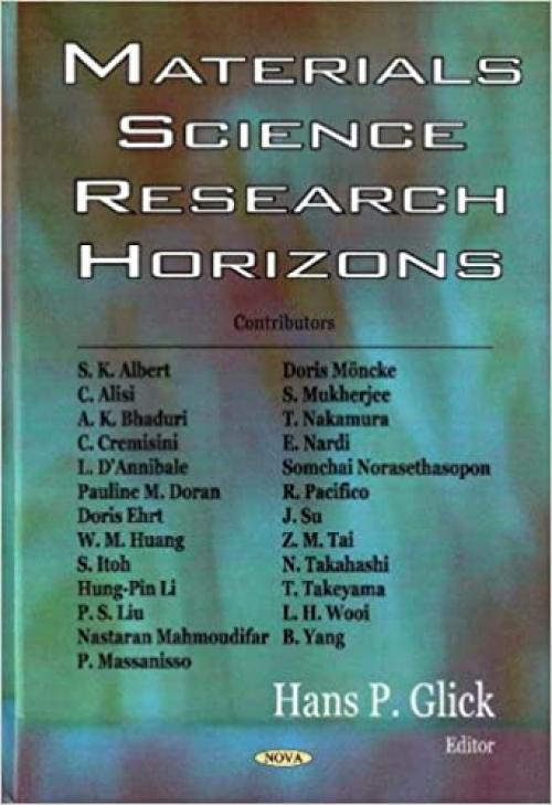  Materials Science Research Horizons 