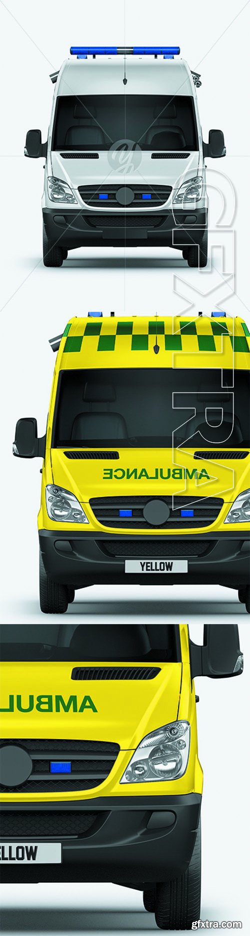 Van Ambulance Mockup - Front View 68487