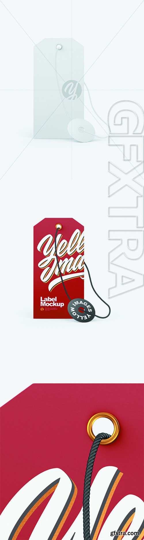 Paper Label With Rope Mockup 68623