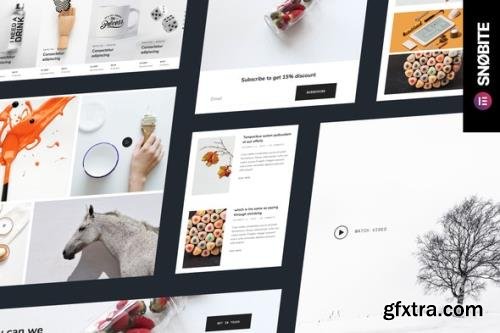 ThemeForest - Snobite v1.0.0 - Clean & Minimal Portfolio Elementor Template kit - 29369324