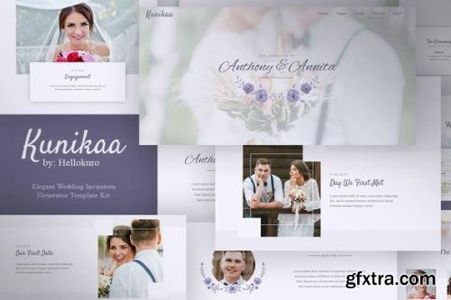 ThemeForest - Kunikaa v1.0.0 - Wedding Invitation Elementor Template Kit - 28980037