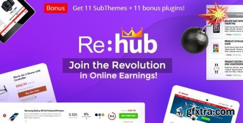 ThemeForest - REHub v13.2 - Price Comparison, Multi Vendor Marketplace, Affiliate Marketing, Community Theme - 7646339 - NULLED