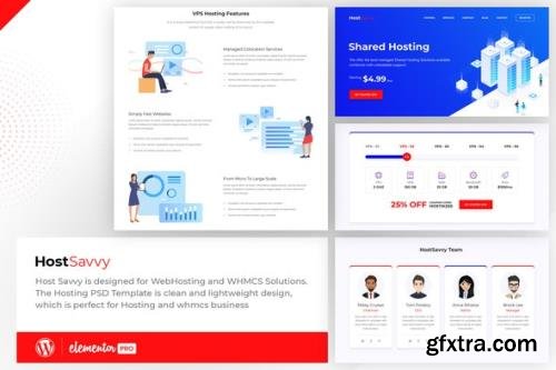 ThemeForest - HostSavvy v1.0.1 - Web Hosting Elementor Template Kit - 29261061
