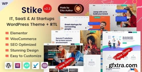 ThemeForest - Stike v2.2 - Elementor IT Startups WordPress Theme - 25391996