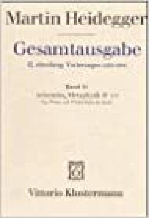  Gesamtausgabe, Kt, Bd.33, Aristoteles, Metaphysik Theta 1-3 