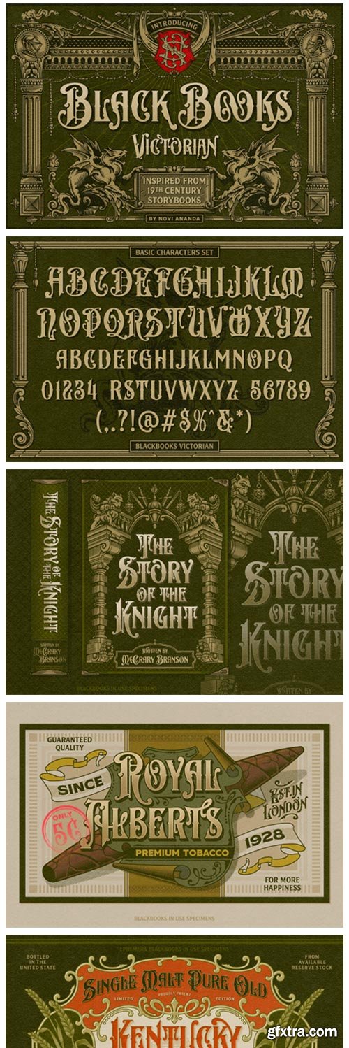 Black Books Victorian Font