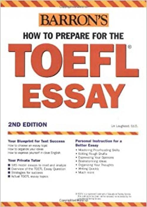  How to Prepare for the TOEFL Essay (Barron's How to Prepare for the Computer-Based Toefl Essay) 