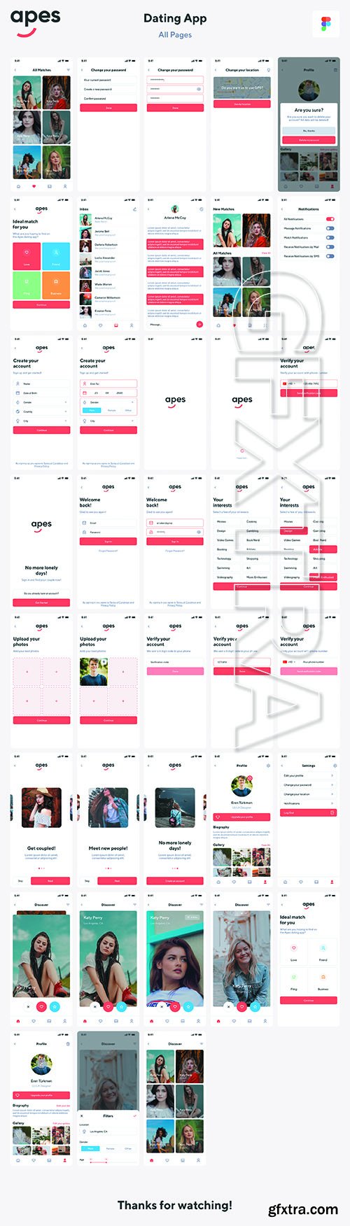 Apes Dating App UI Kit