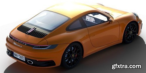 Porsche 911 Carrera S 2019 3d Model