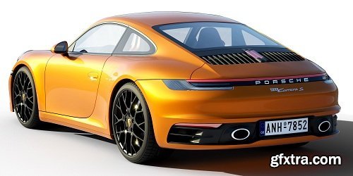 Porsche 911 Carrera S 2019 3d Model