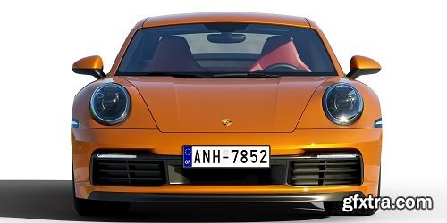 Porsche 911 Carrera S 2019 3d Model