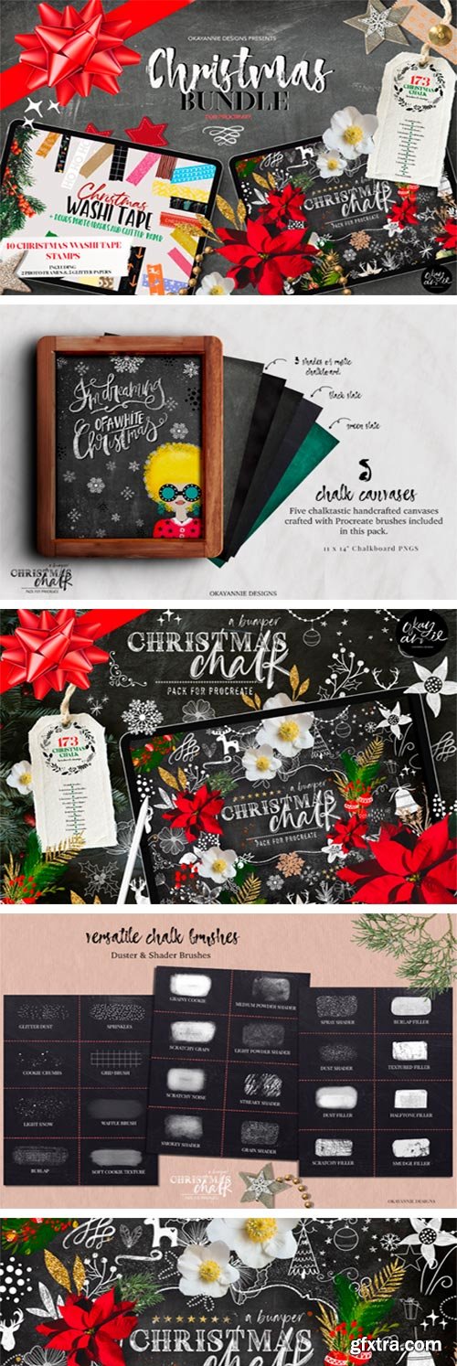 Christmas Procreate Brushes Bundle 6656650