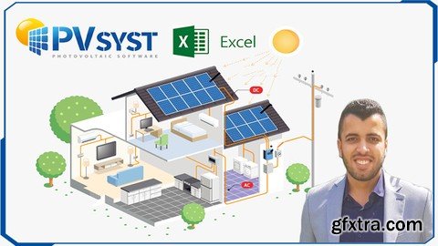 Solar Energy Design & Concept Using PVsyst, Excel and Math.