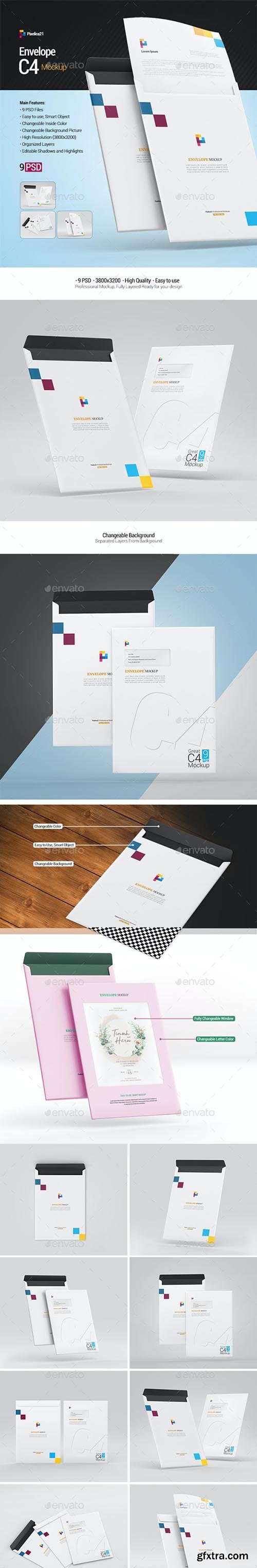 GraphicRiver - Envelope C4 Mockup 29311897