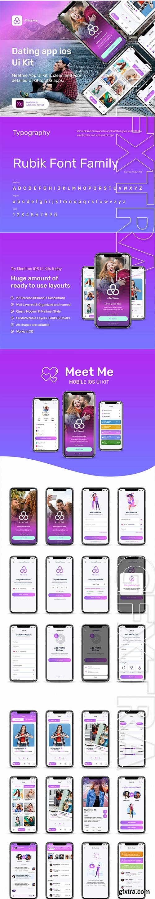 Meetme Application iOS UI Kit