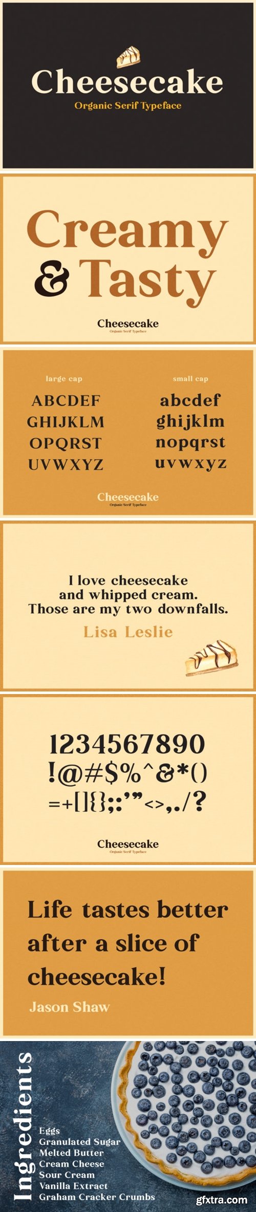 Cheesecake Font