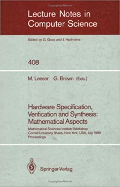  Hardware Specification Verification and Synthesis 