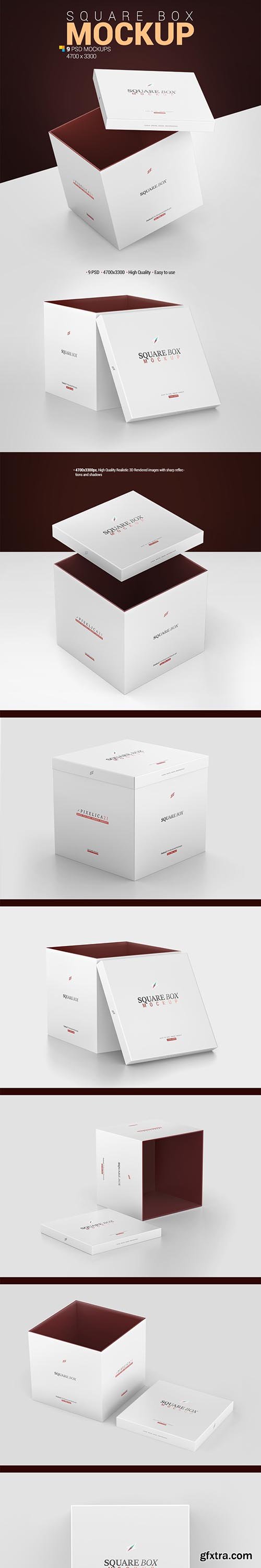 GraphicRiver - Square Box Mockup 29344142