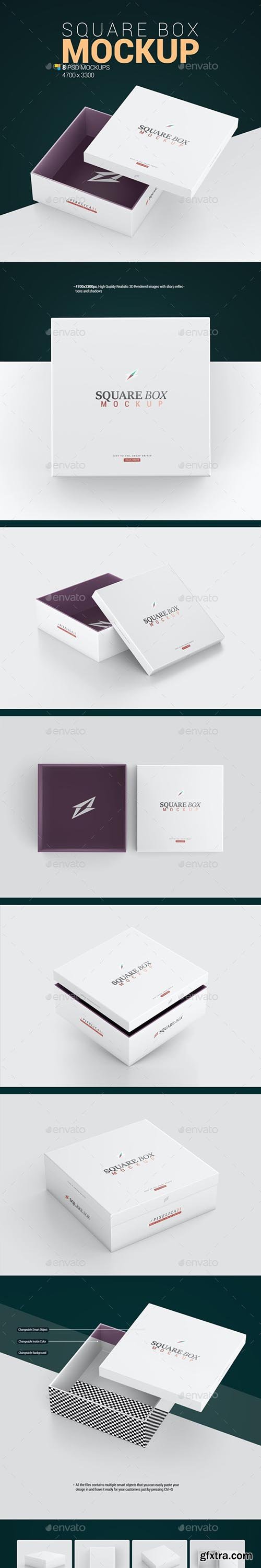 GraphicRiver - Square Box Mockup 28065151