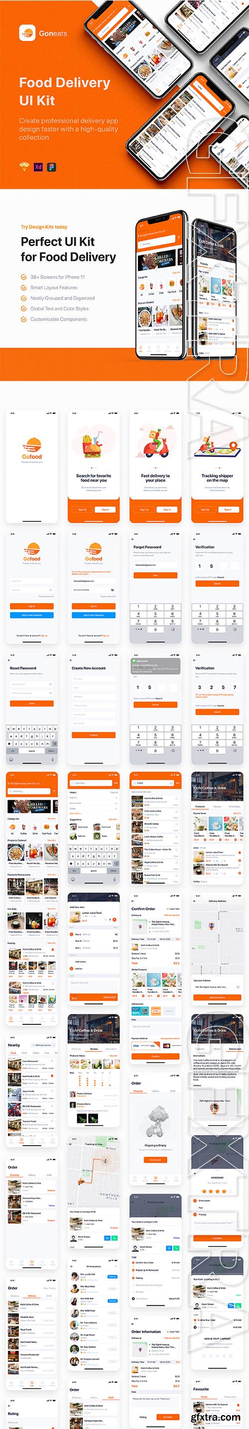 GonEats - Food Delivery UI Kit