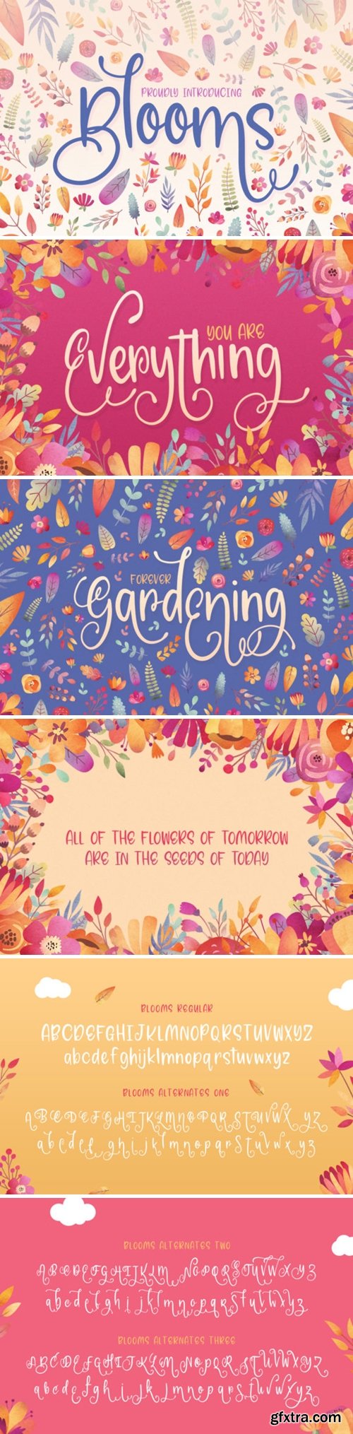 Blooms Font