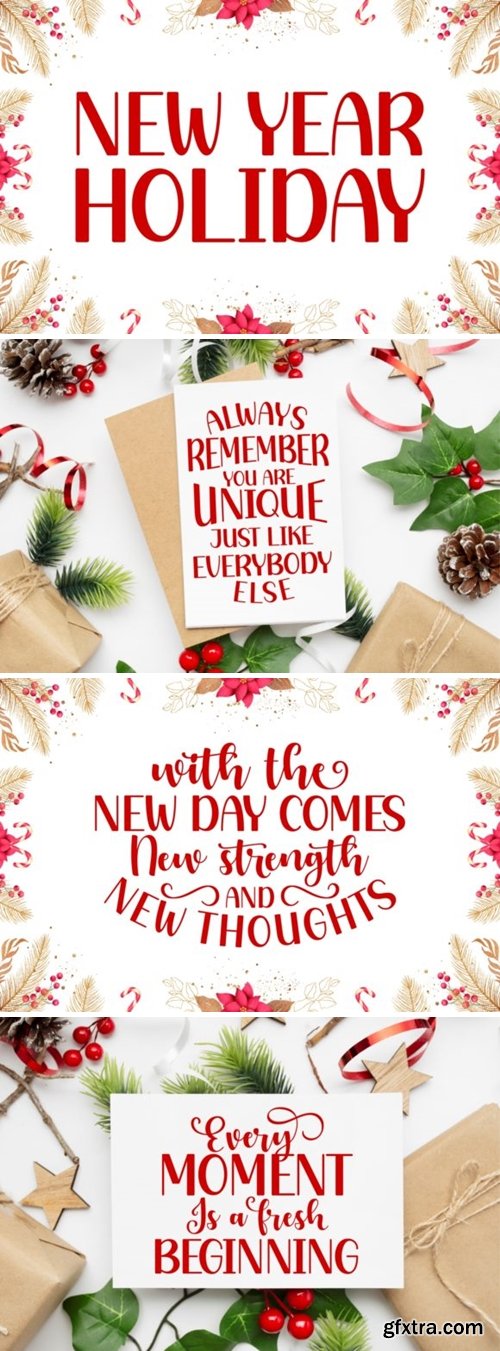 New Year Holiday Font